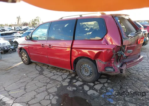 2002 Honda Odyssey Ex z USA, uszkodzony, nr VIN 5FNRL186328015965